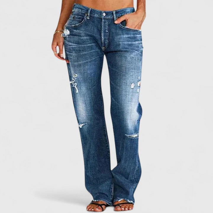 Delaney | Rugged Wide-Leg Jeans