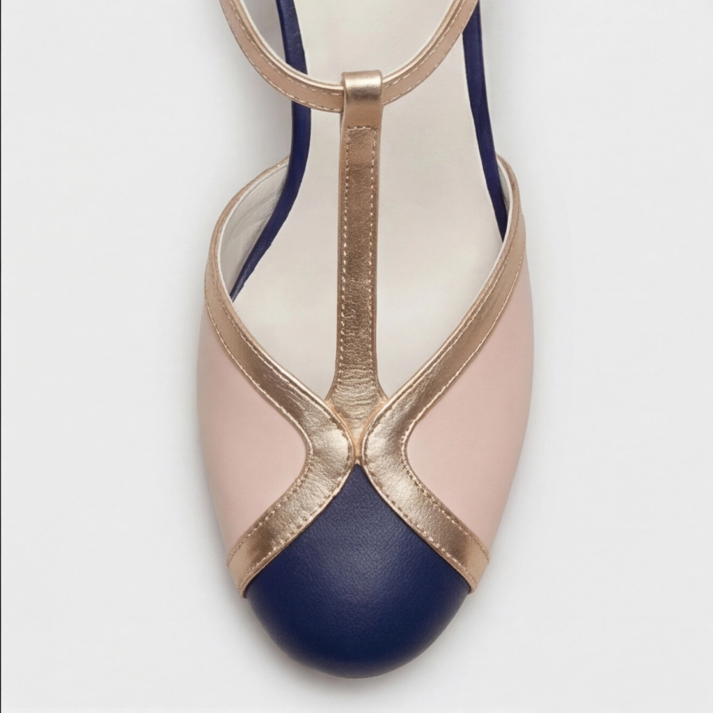 Veronica | Classic T-Strap Closed Toe Heel
