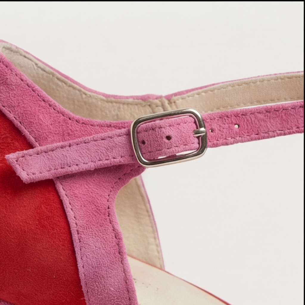Joanna | Modern Closed Toe T-Strap Heels