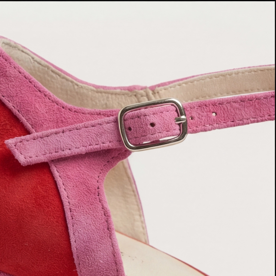 Joanna | Modern Closed Toe T-Strap Heels