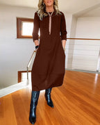 Inès - Elegant and Comfortable Vintage Maxi Dress