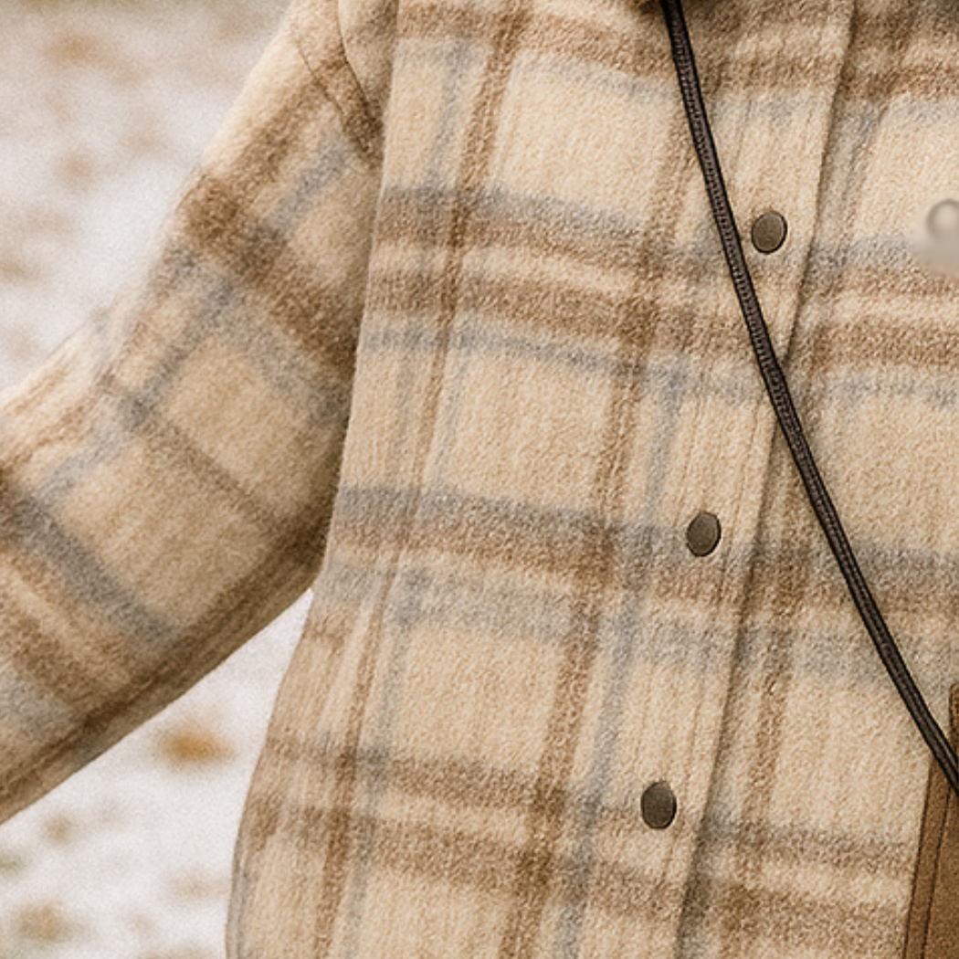 Dawson Checkered Blazer – detail view