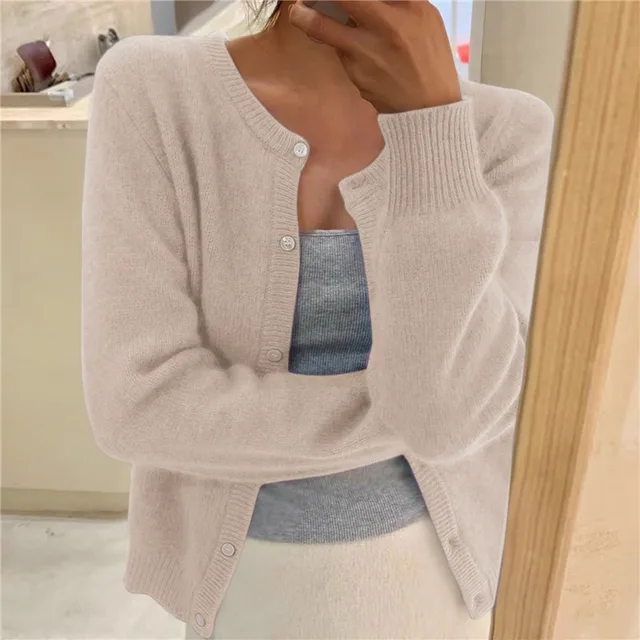 Delphina | Soft Button-Front Cardigan