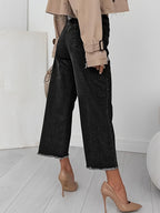 Denise | Tailored Cropped Straight-Leg Jeans