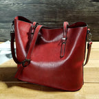 Nicole - Vintage leather look shoulder handbag