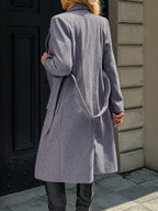 Evangeline | Tailored Belted Long Coat