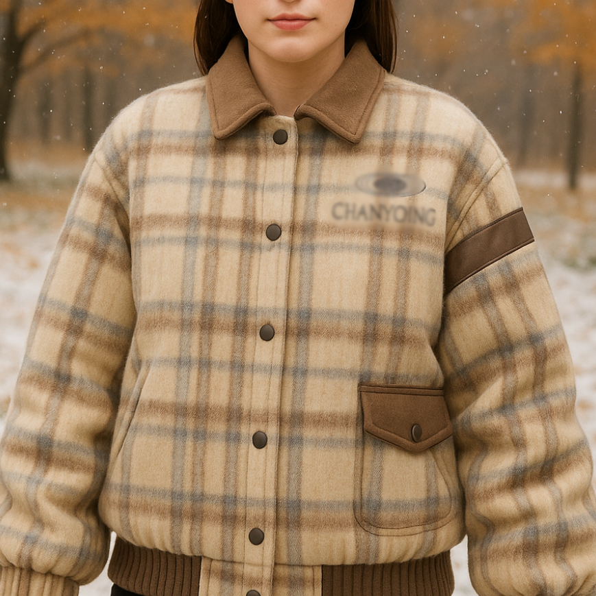 Dawson Checkered Blazer – styled view