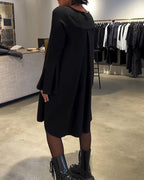 Jovalinne - Casual Dress with Flared Sleeves