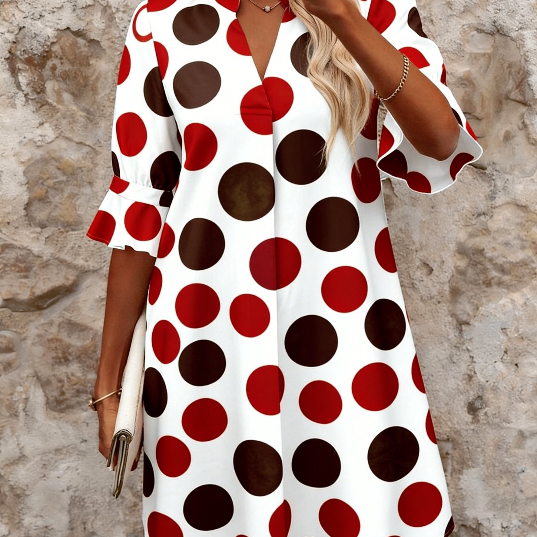 Adele | Playful Polka Dot Mini Dress