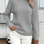 Faye | Cable-Knit Round Neck Sweater