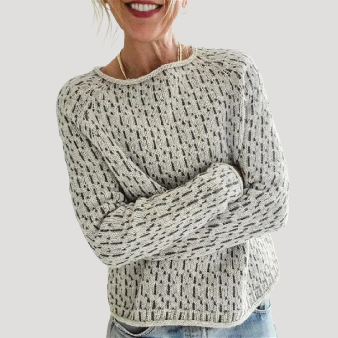 Muriel Oversized Fine Knit Jumper – front view