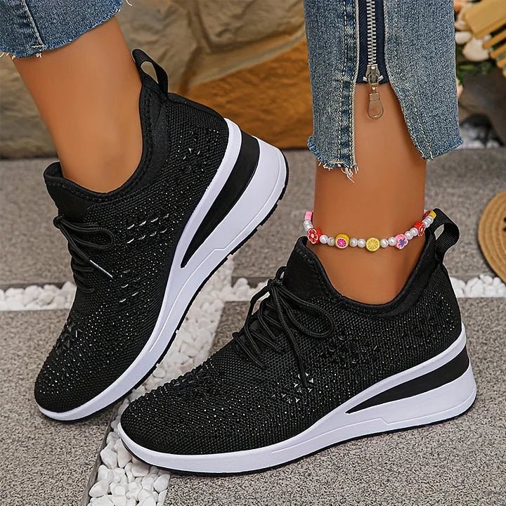 Giselle | Orthopedic Sneakers with Sparkling Rhinestones