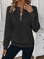 AMIE | SWEATER WITH ZIPPER