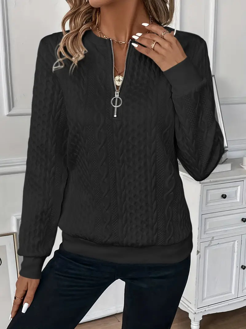AMIE | SWEATER WITH ZIPPER