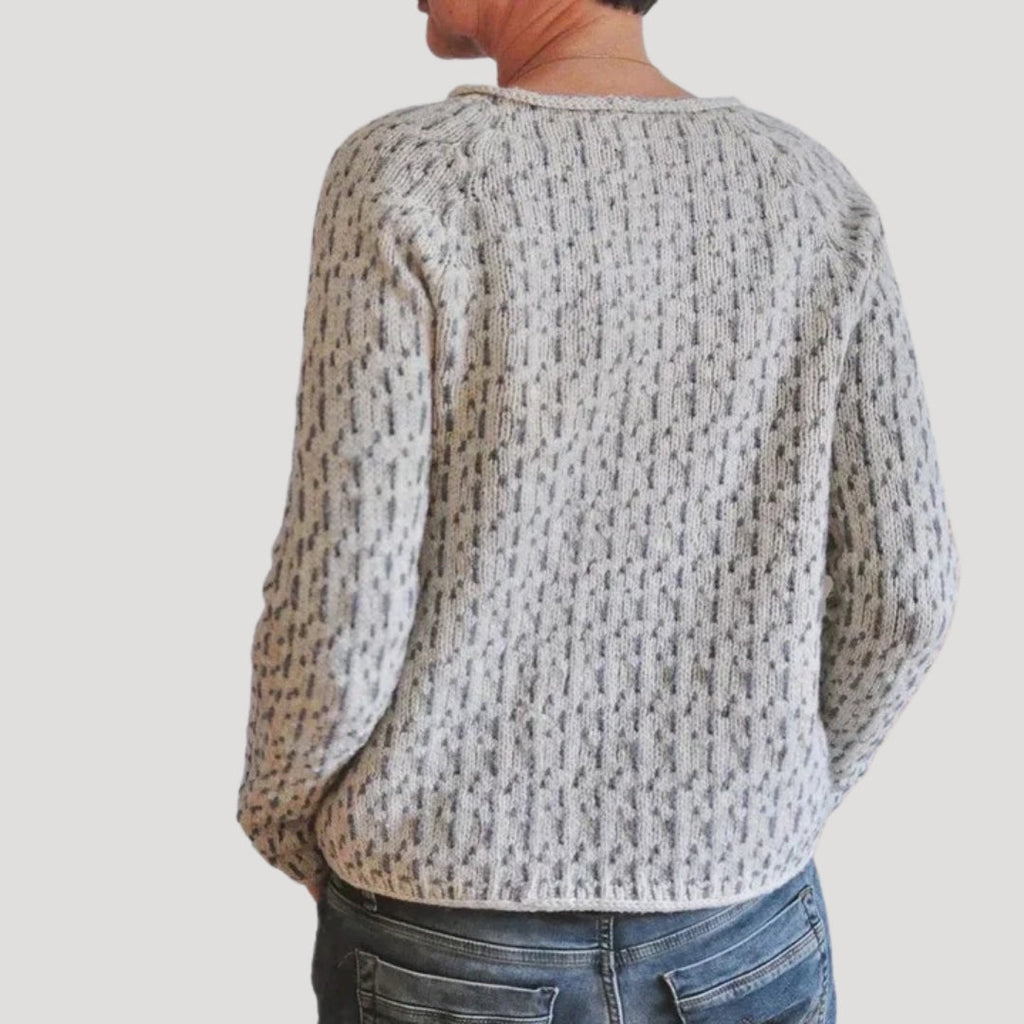 Muriel Oversized Fine Knit Jumper – detail view