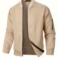Raymond | Textured Zip-Up Bomber Jacket