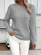 Marielle Cable Knit Sweater – detail view