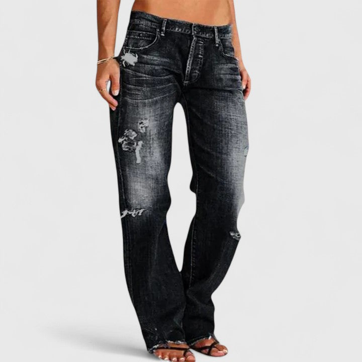 Delaney | Rugged Wide-Leg Jeans