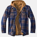 Rhett | Rugged Hooded Plaid Jacket