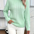 Faye | Cable-Knit Round Neck Sweater