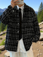Julian | Textured Plaid Shirt Jacket