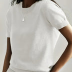 Harriet | Fine-Knit Short Sleeve Sweater