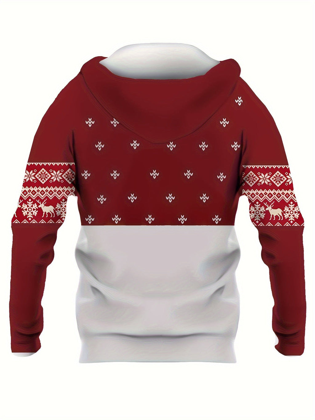 Banff reindeer Christmas hoodie, worn