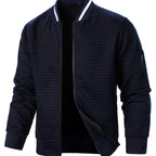 Raymond | Textured Zip-Up Bomber Jacket