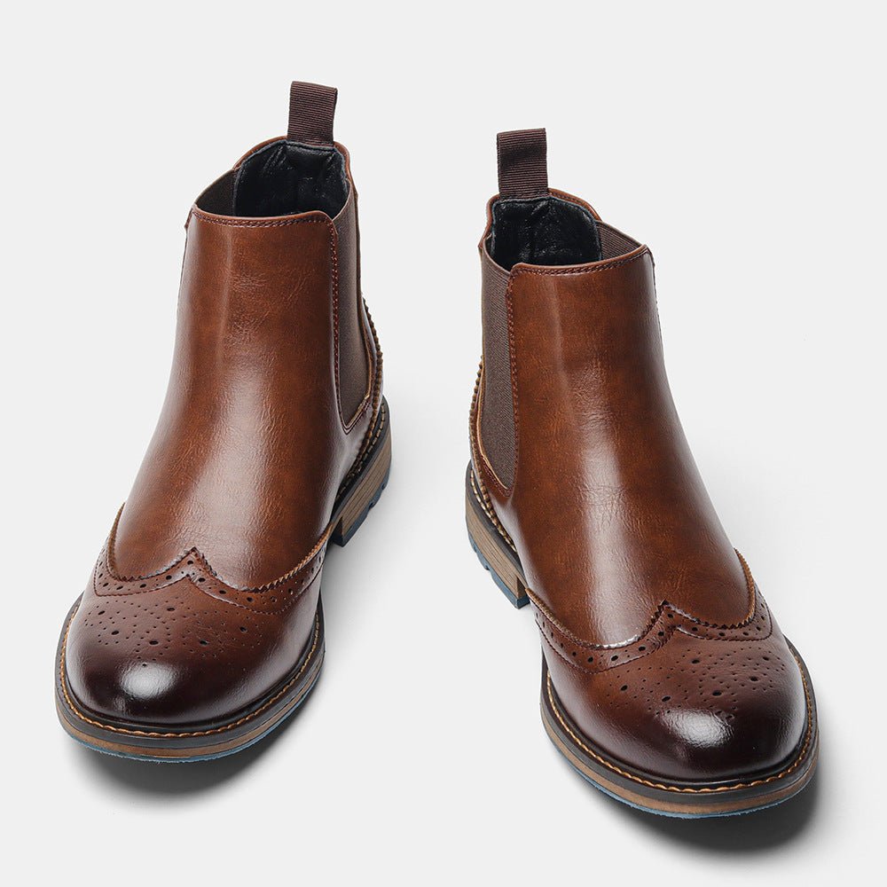 Brace leather Chelsea boots, additional view