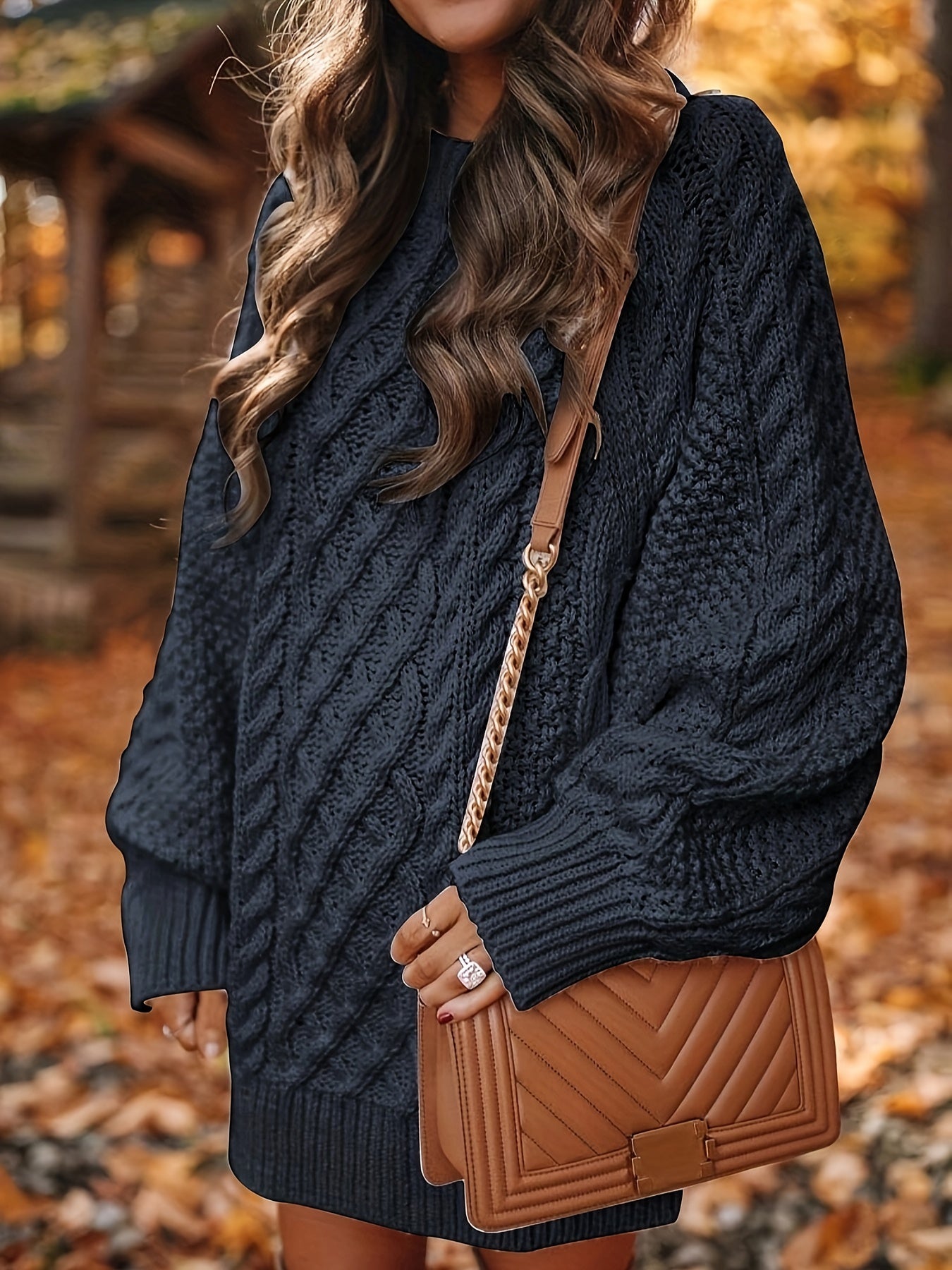 Renee | Cozy Cable-Knit Sweater Dress