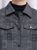 Fletcher | Patterned Trucker Jacket