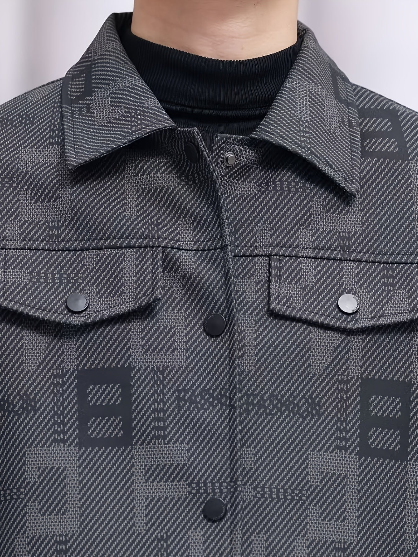 Fletcher | Patterned Trucker Jacket