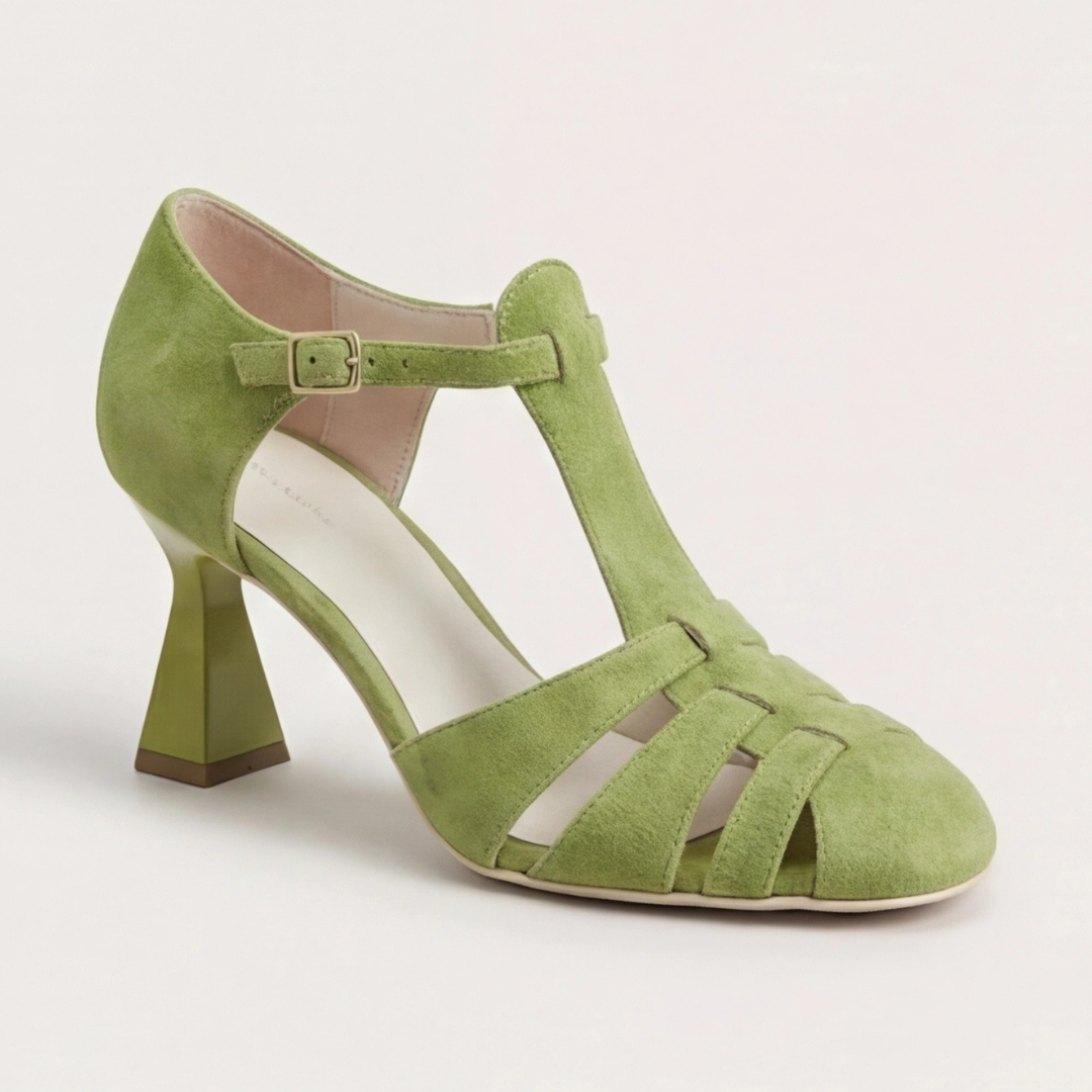 Rebecca | Classic Close Toe Strap Heels