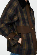 Tessa plaid jacket, worn