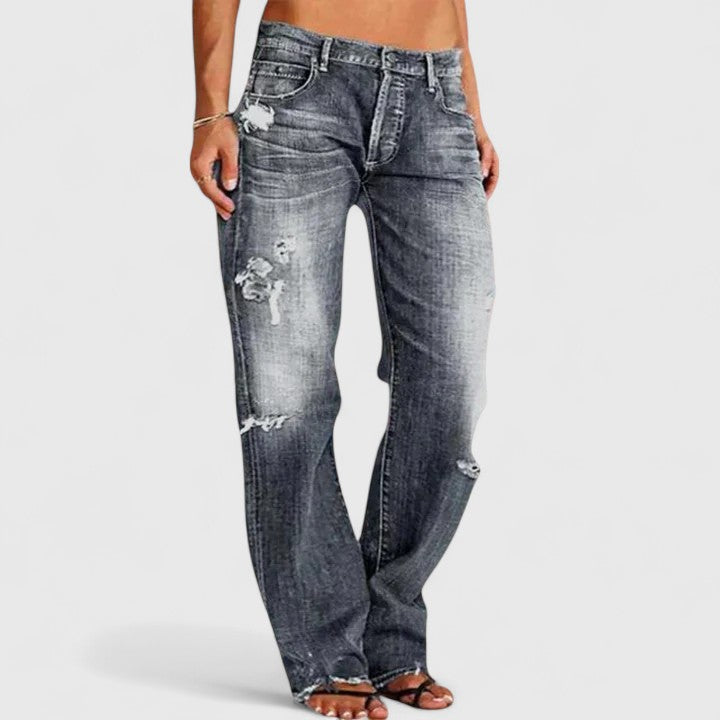 Delaney | Rugged Wide-Leg Jeans