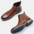 Brace leather Chelsea boots, additional view