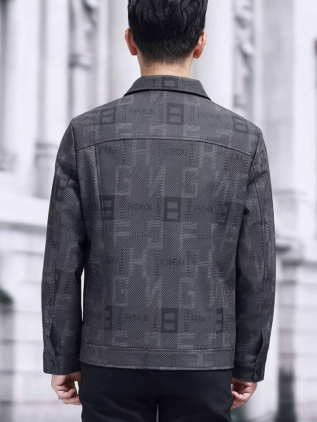 Fletcher | Patterned Trucker Jacket