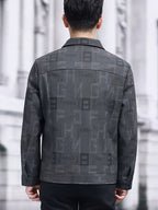 Fletcher | Patterned Trucker Jacket