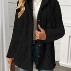 Roberta | Textured Button-Front Coat