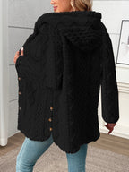 Roberta | Textured Button-Front Coat