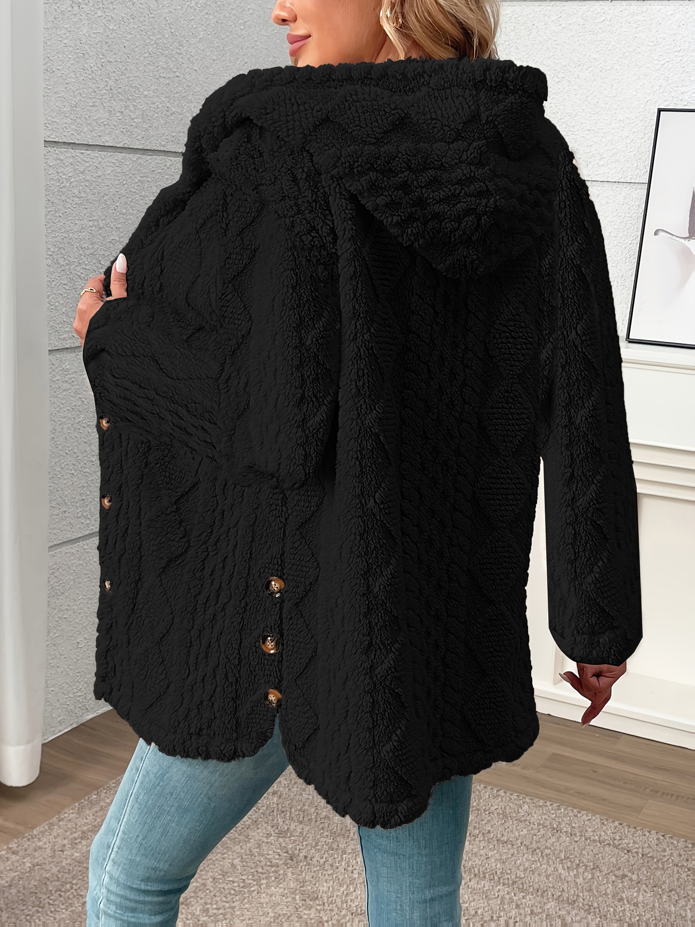 Roberta | Textured Button-Front Coat