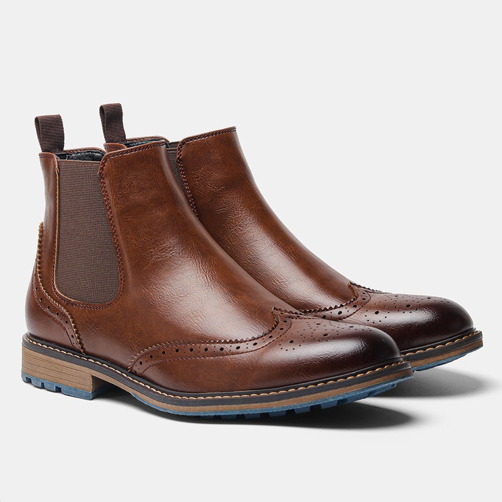 Brace leather Chelsea boots, additional view