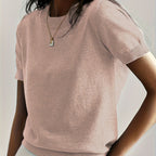 Harriet | Fine-Knit Short Sleeve Sweater