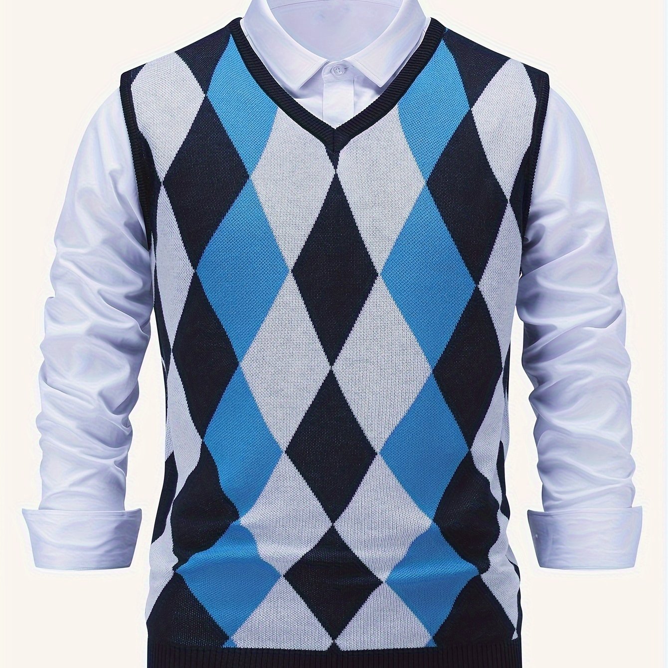 Chandler | Classic Argyle Sweater Vest