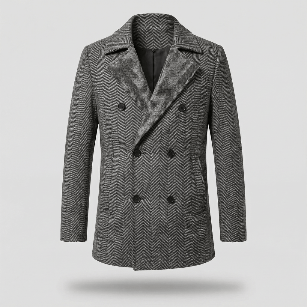 James | Herringbone Men's Coat