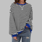 Margaret | Casual Long Sleeve Striped Sweatshirt