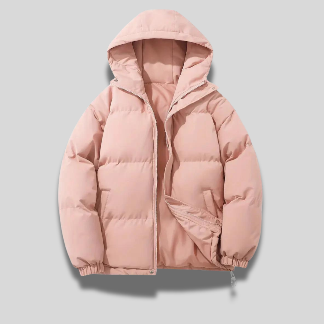Lexy hooded winter jacket, fabric detail