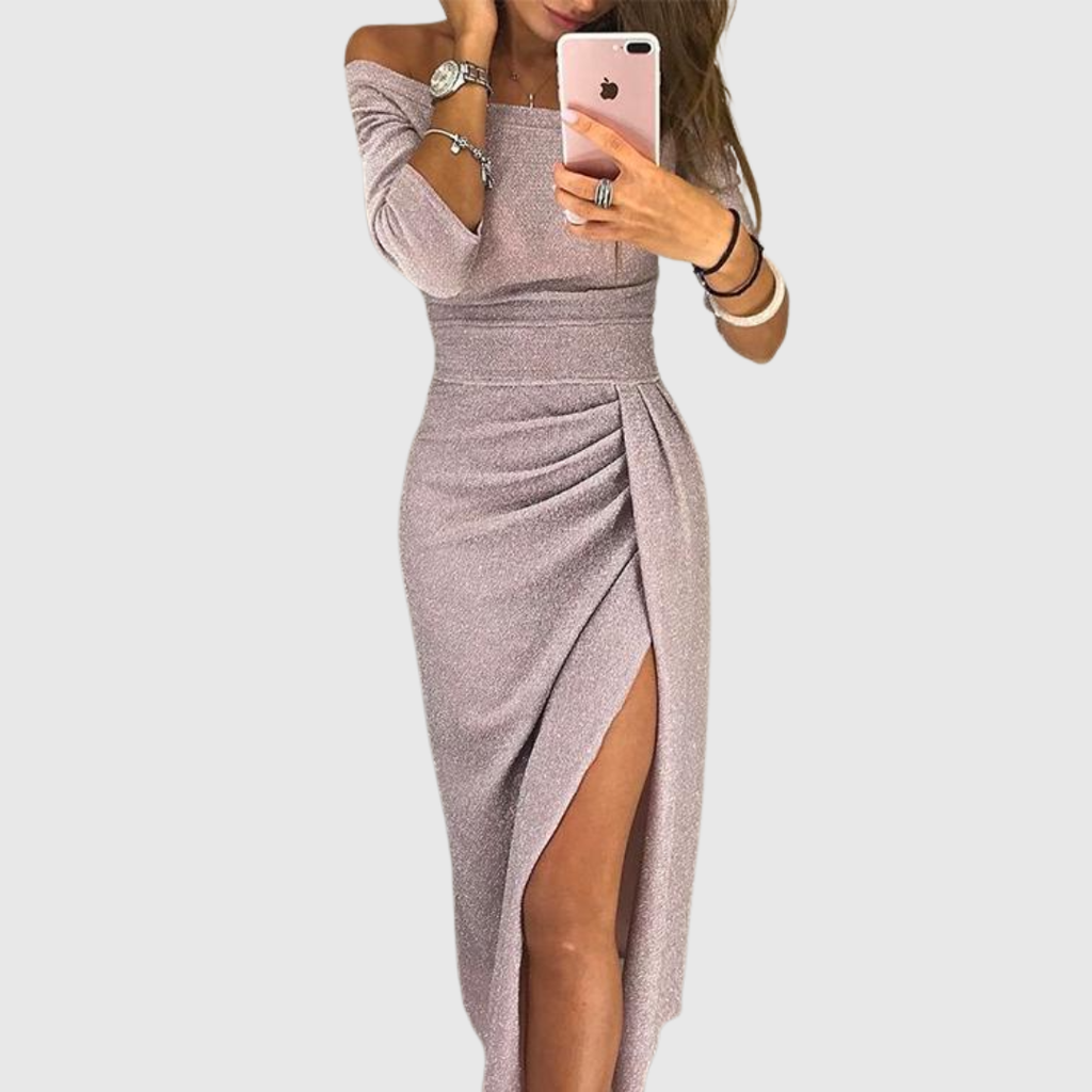 Oravienne - Elegant and Flowing Backless Maxi Dress