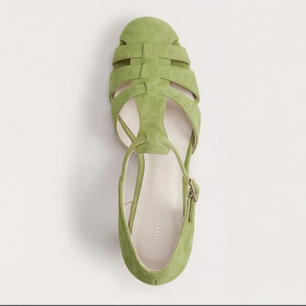 Rebecca | Classic Close Toe Strap Heels