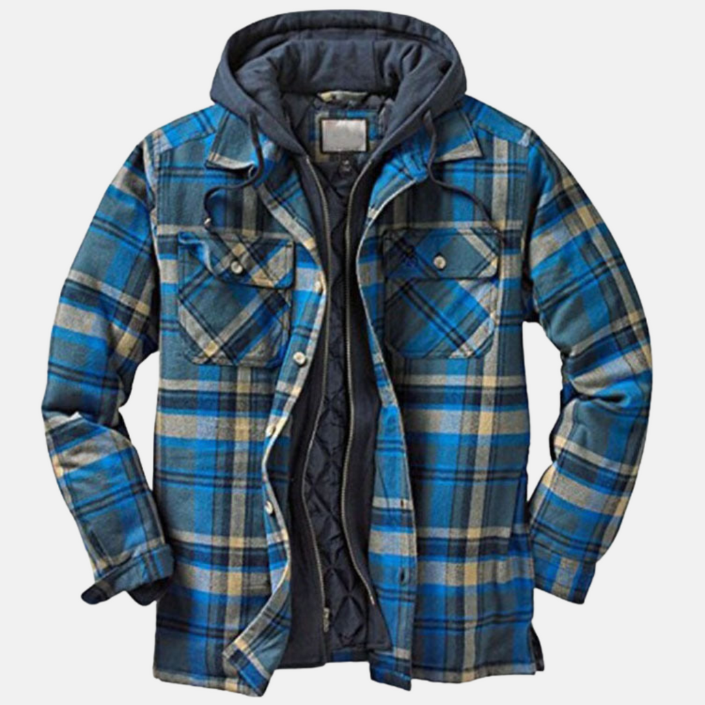 Rhett | Rugged Hooded Plaid Jacket